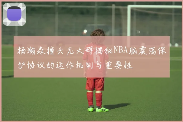 杨瀚森撞头无大碍揭秘NBA脑震荡保护协议的运作机制与重要性